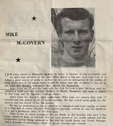 Mick McGovern Londons unlikely 1977 Connacht hero
